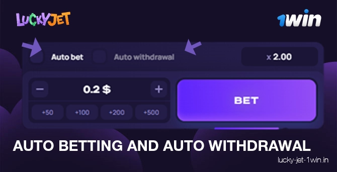 auto betting and auto withdrawal – Lucky Jet Useful feature of lucky jet - auto betting and auto withdrawal